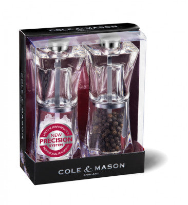 Crystal Salt & Pepper Mill Set