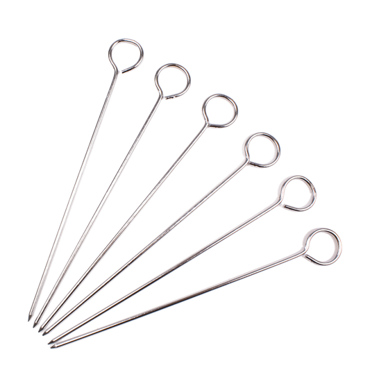 Chrome Skewers 20cm Set 6