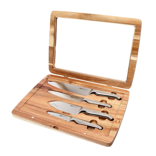 Furi Pro Acacia Knife Set 4 Piece