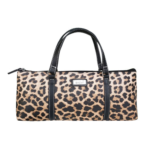 Insulated Wine Purse - Leopard Natural