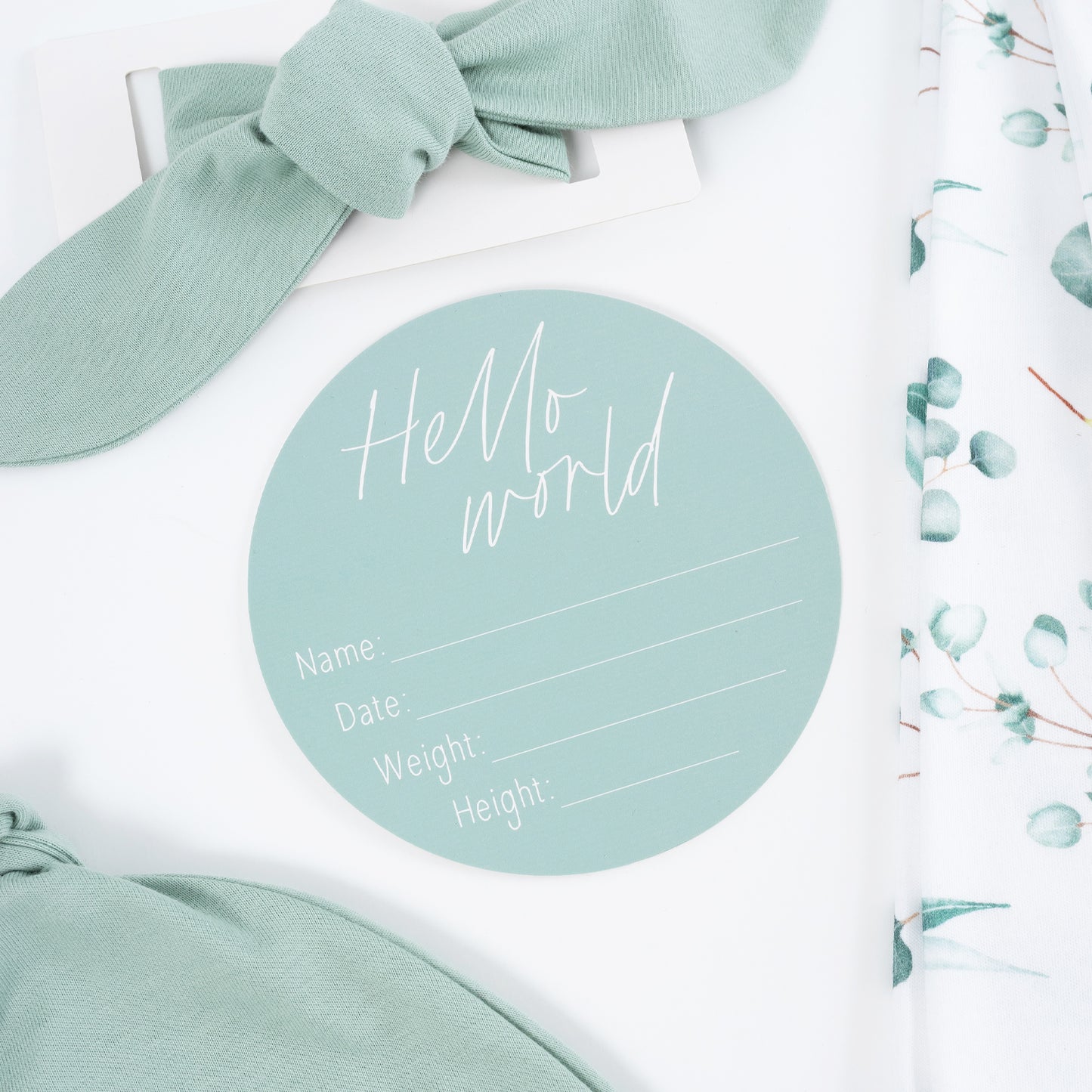 Baby Announcement Set - Eucalyptus