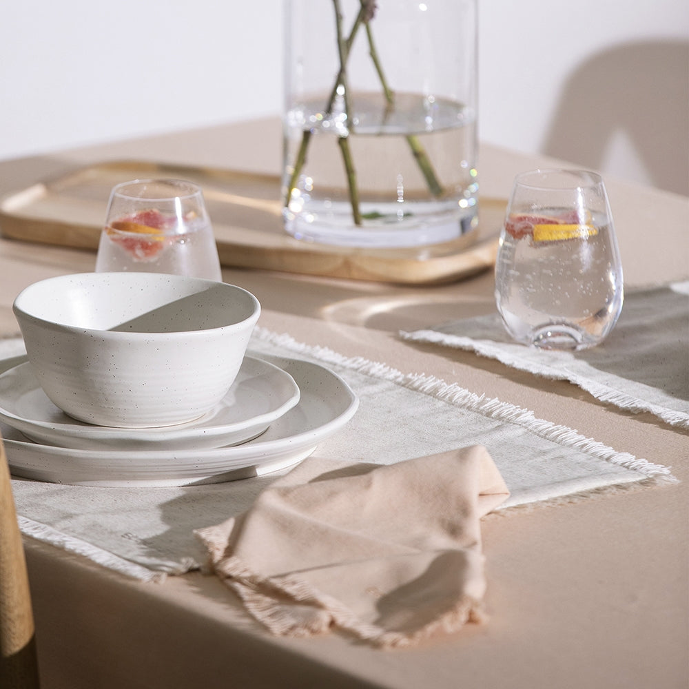 Fray Apricot Tablecloth