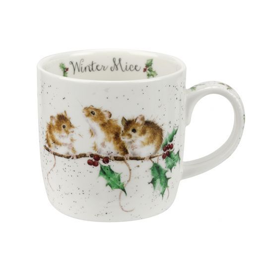 Royal Worcester Wrendale Winter Mice Mug