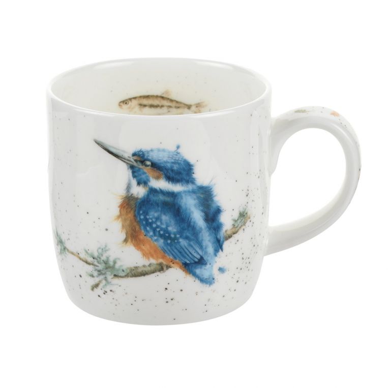 Royal Worcester Wrendale King of the River Kingfisher Mug