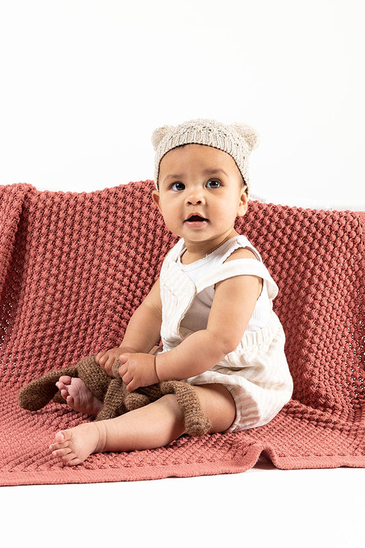 Baby Blanket - Mini Popcorn Rose