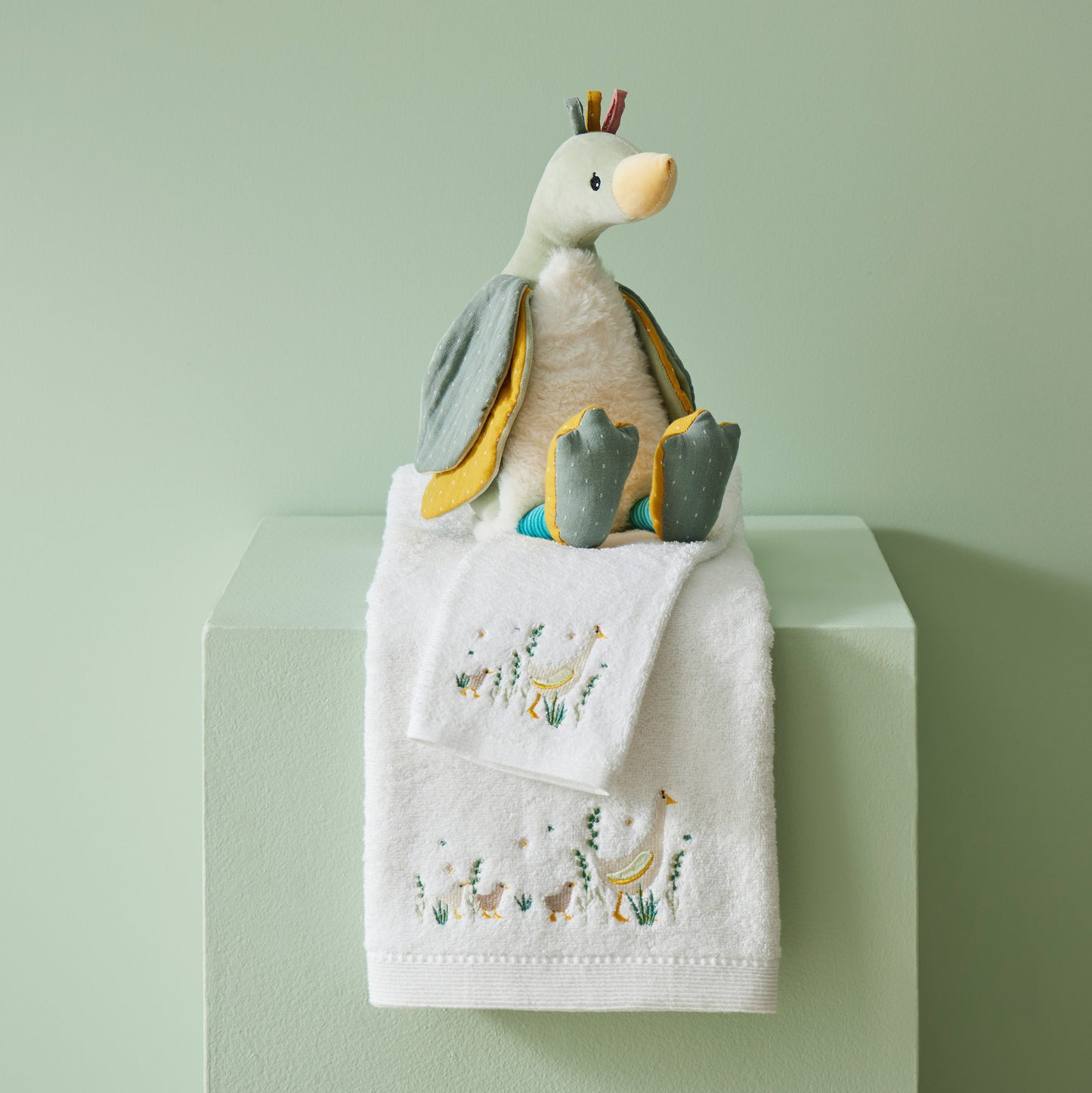 Baby Towel & Washer Set - Paddling Ducks