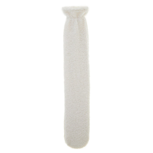 Long Hot Water Bottle - Cream Teddy Boucle