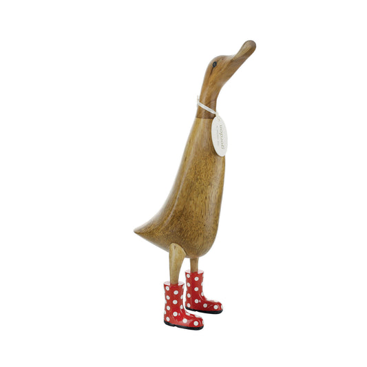 DCUK Natural Welly Ducklet Spotty