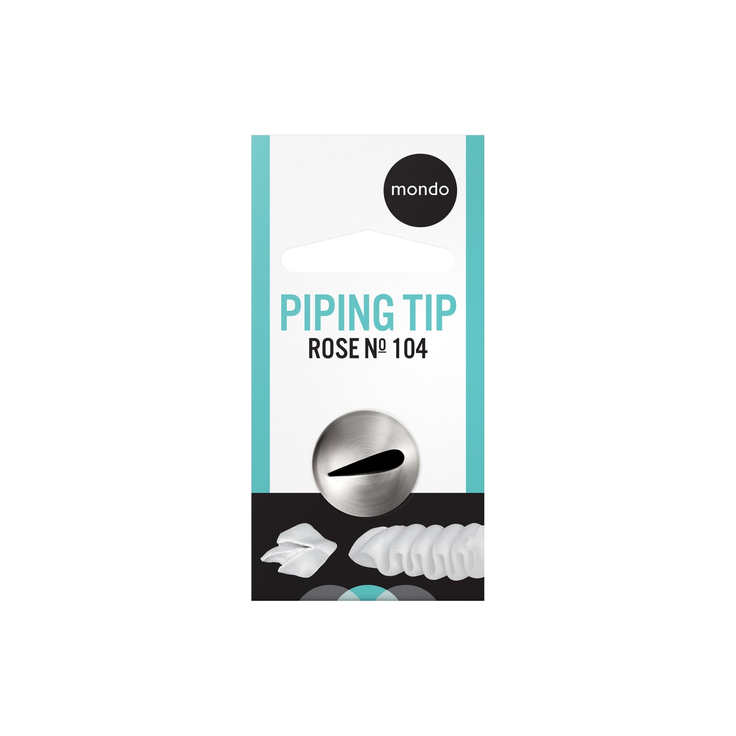 Mondo Rose Piping Tip #104