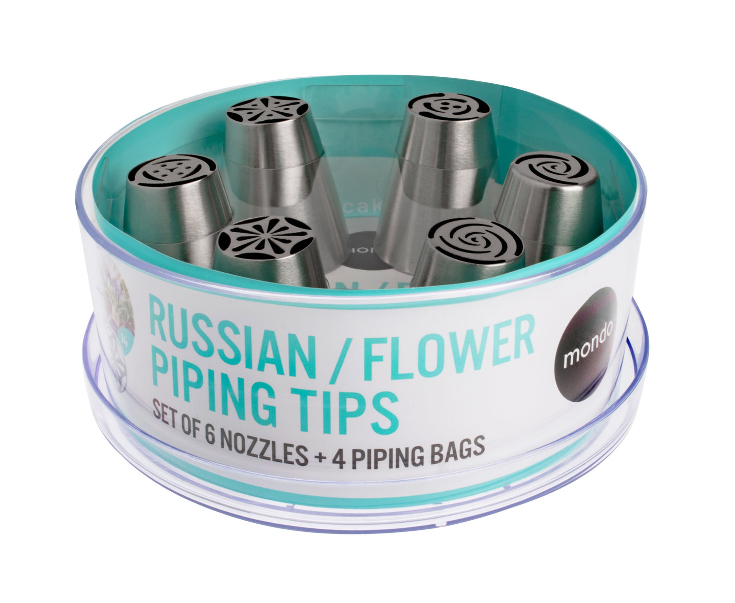 Mondo Russian/Flower Piping Tips 10pce