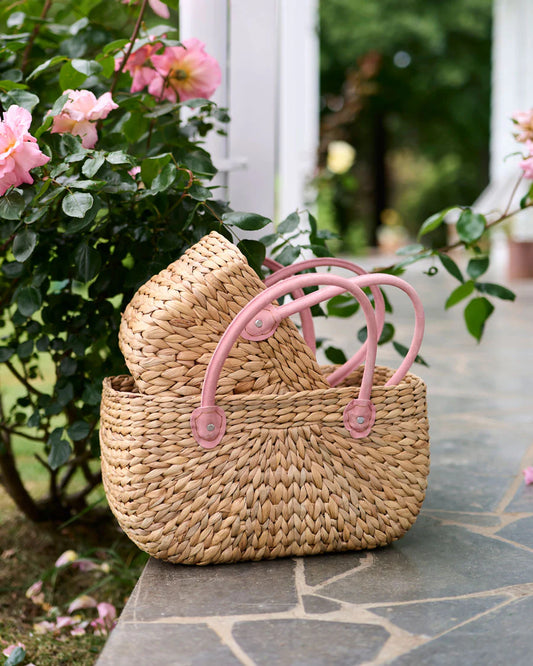 Harvest Basket with Rosie Suede Handle