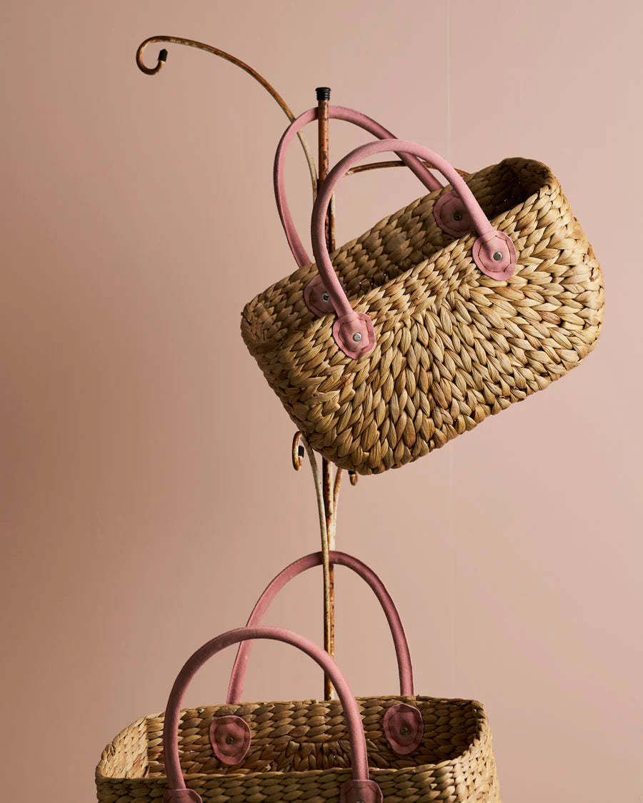 Harvest Basket with Rosie Suede Handle