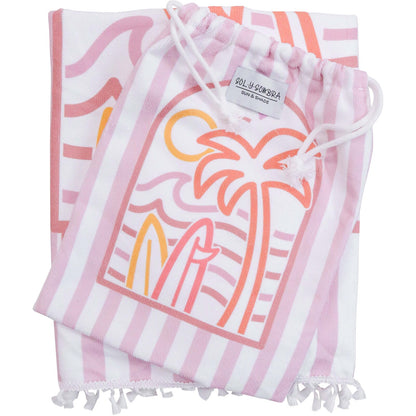 Poncho Beach Towel Kids | Summer Pinks