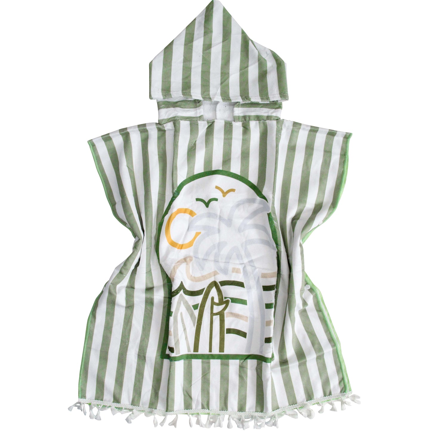 Poncho Beach Towel Kids | Summer Greens