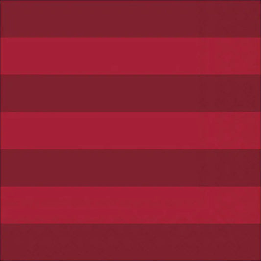Luncheon Napkin Block Stripe | Dark Red