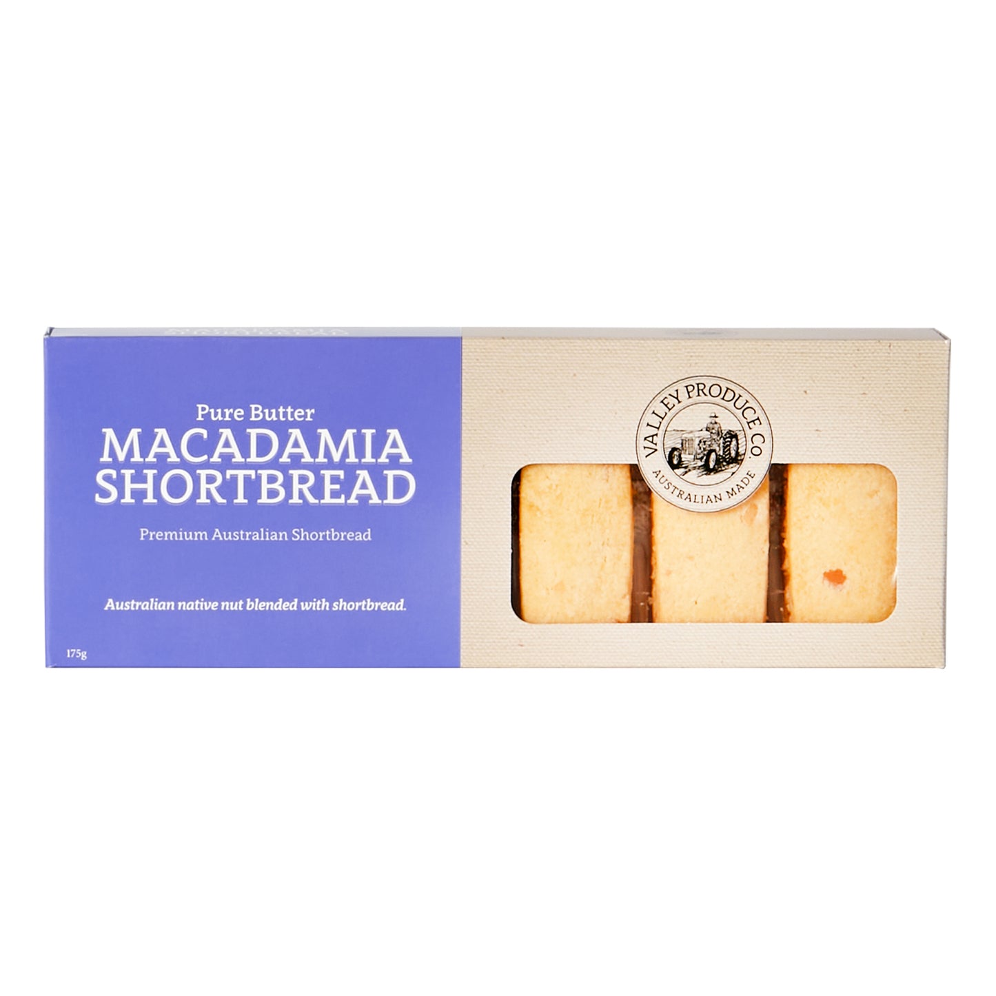 Valley Produce Company Macadamia Shortbread 175g