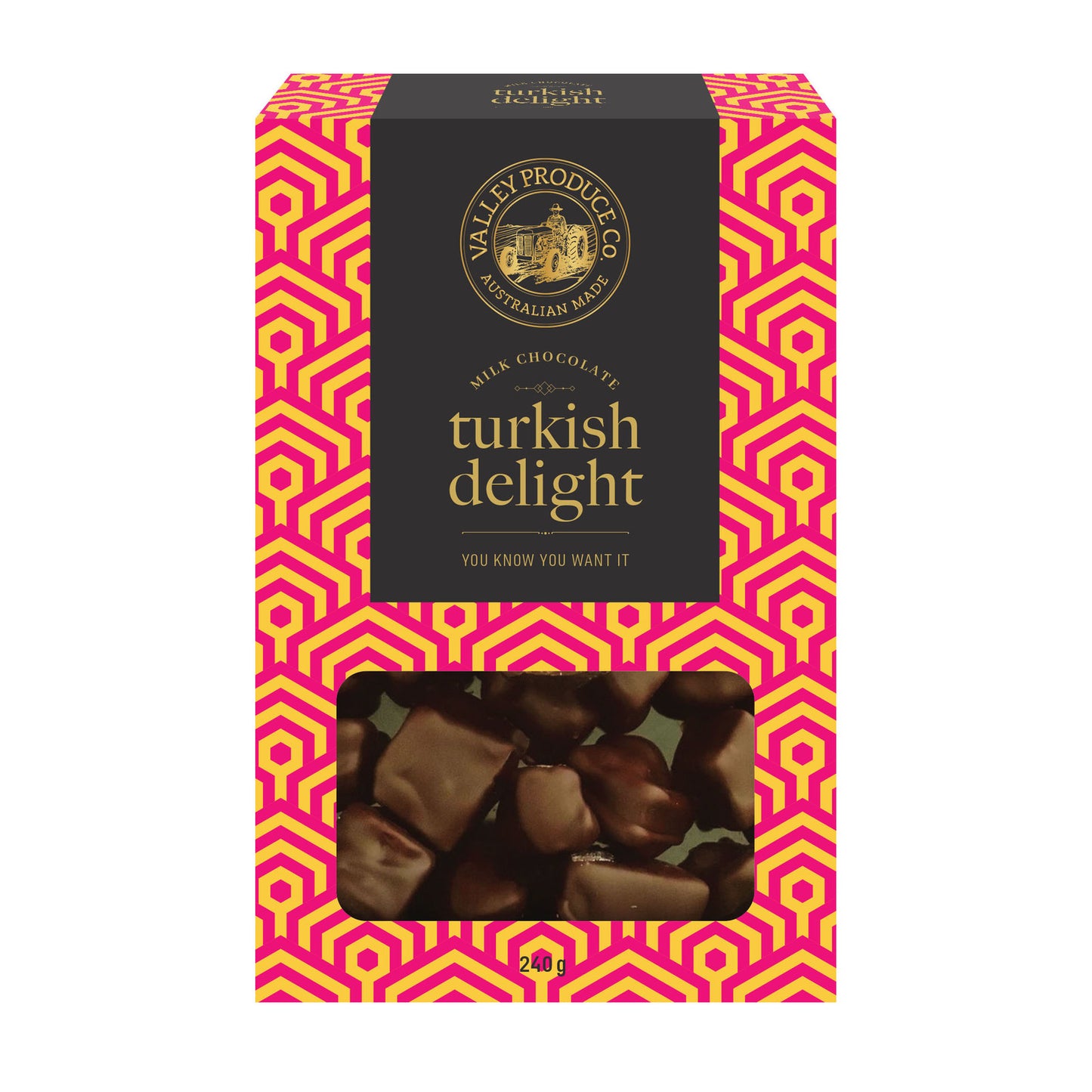 Chocolate Coated Turkish Delight 200g