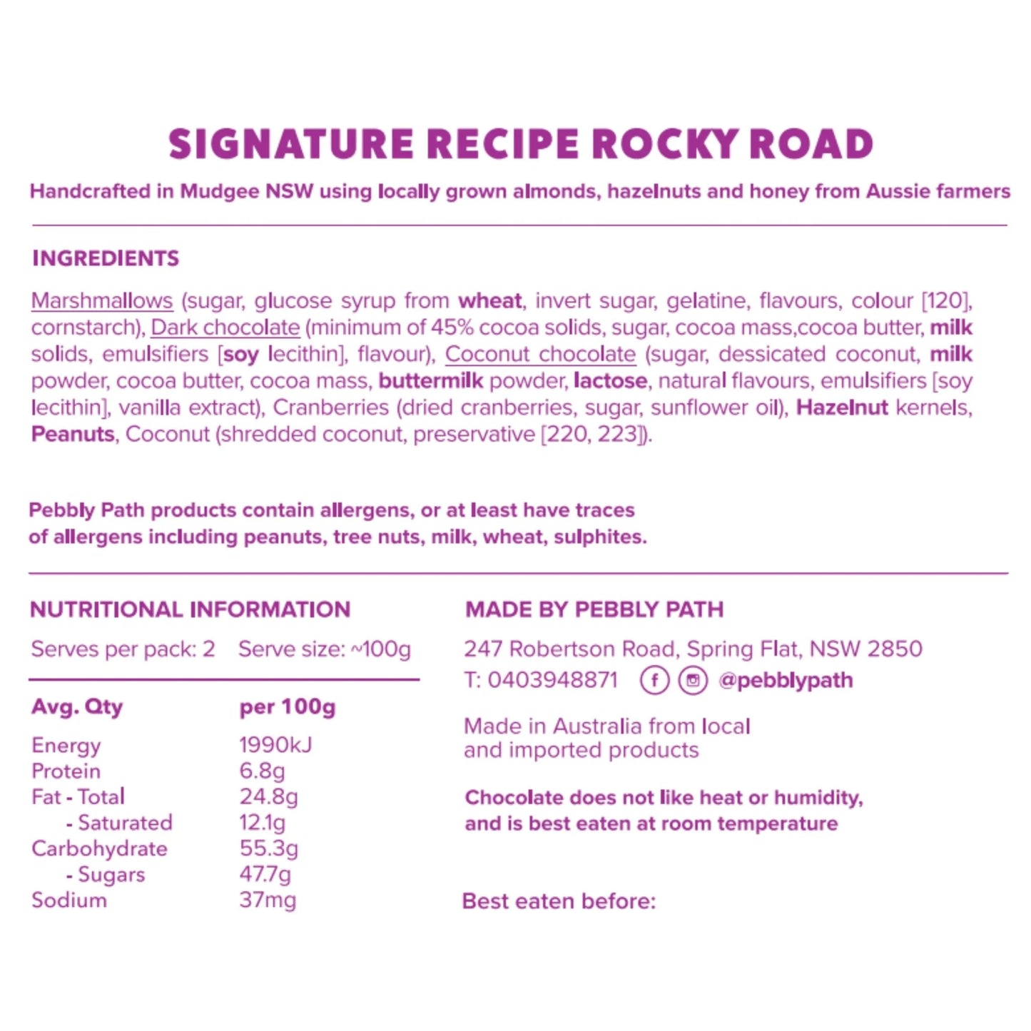 Signature Recipe Rocky Road