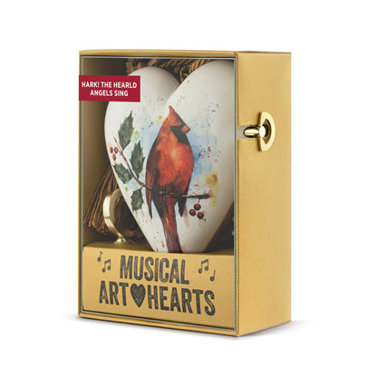 Musical Art Heart | Cardinal with Holly