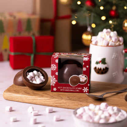 Hot Chocolate Milk Bombe with Mini Marshmallows 50g - Cococba