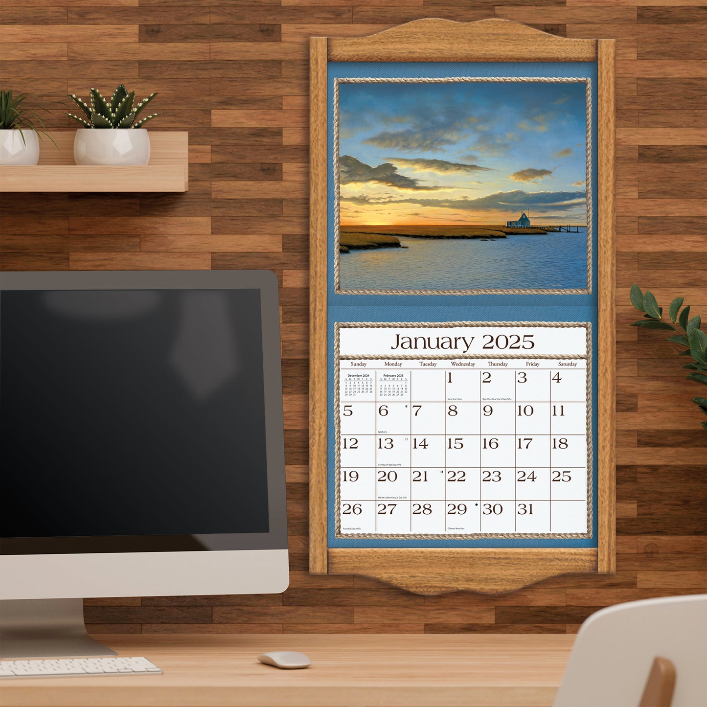Seaside 2025 Wall Calendar