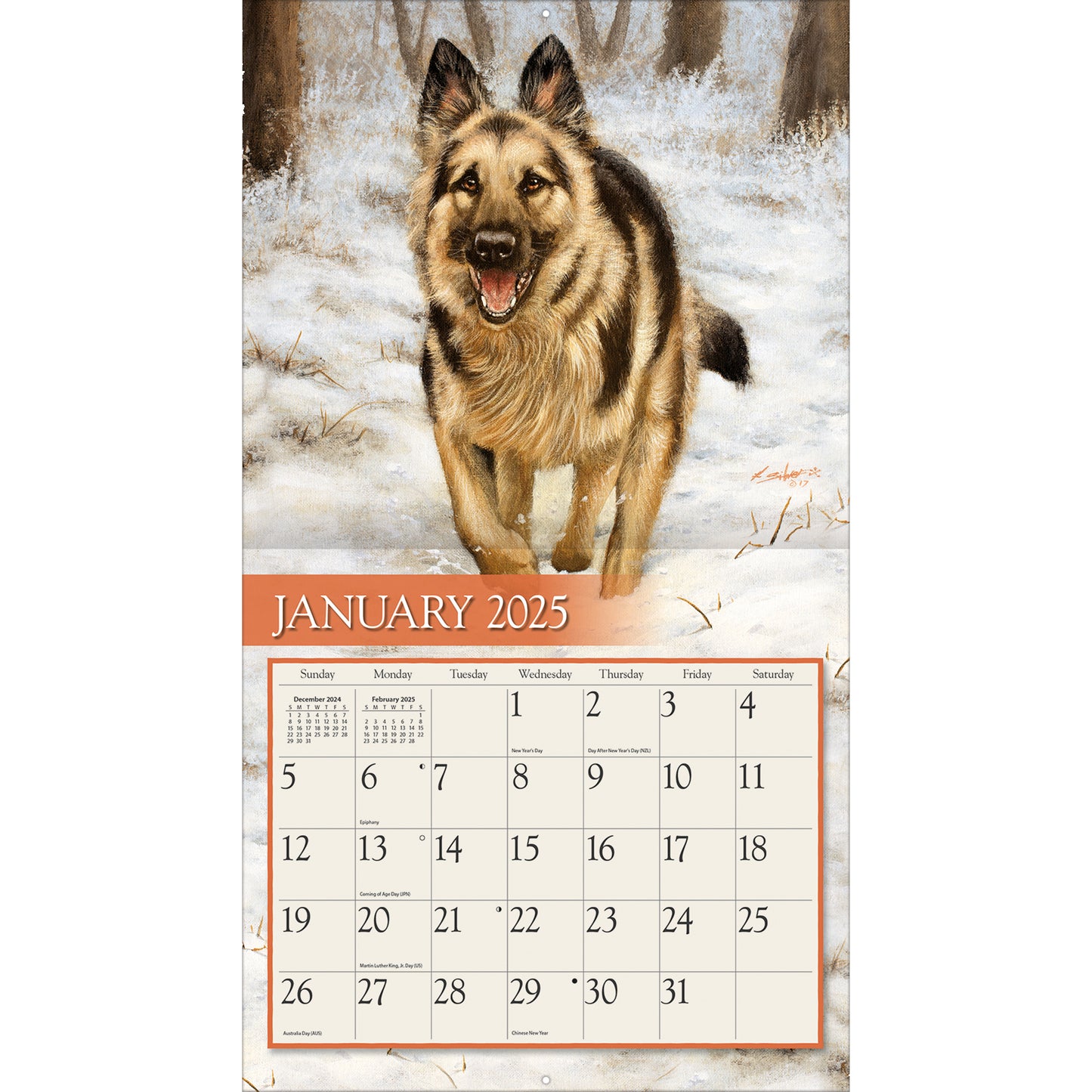 Love of Dogs 2025 Wall Calendar