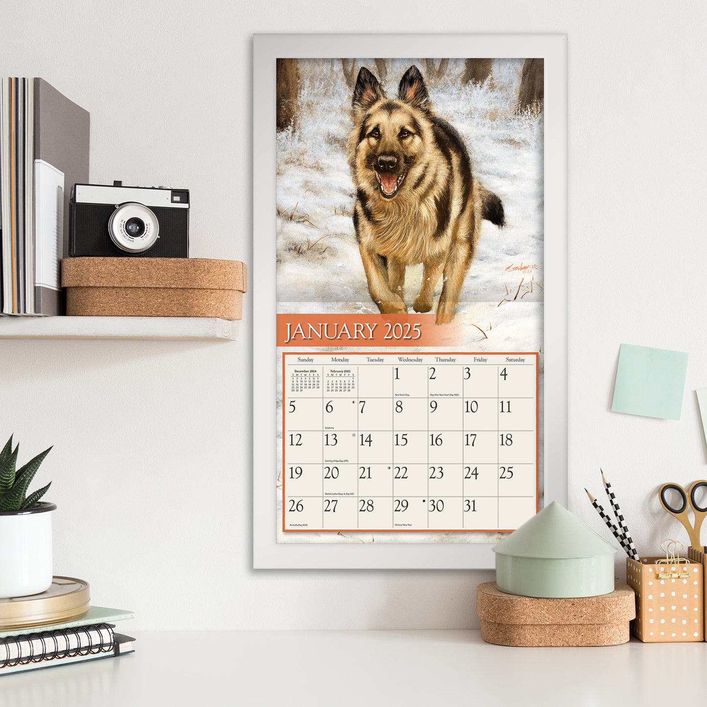 Love of Dogs 2025 Wall Calendar