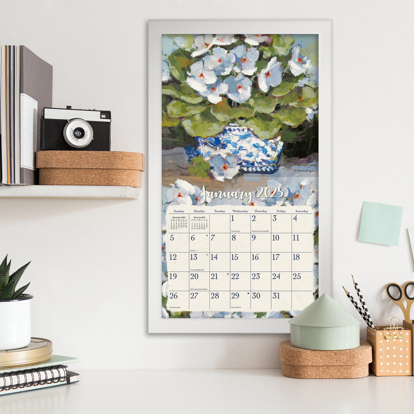 Gallery Florals 2025 Wall Calendar