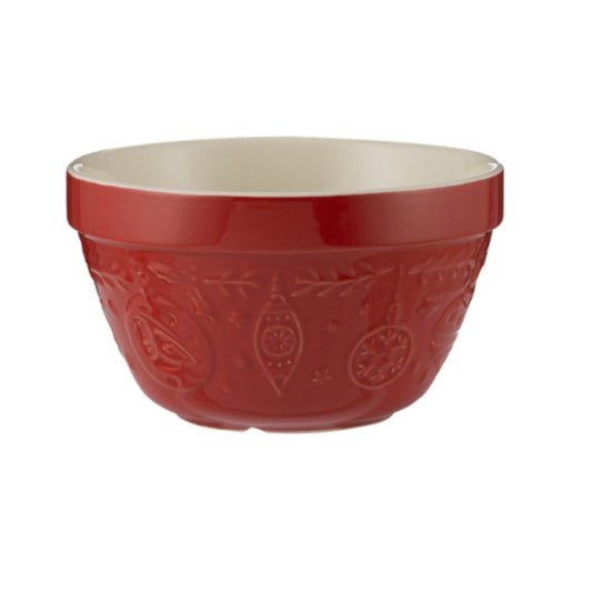 Mason Cash Merry & Bright Pudding Bowl - Red 16cm | 0.9lt