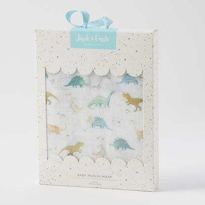 Dallying Dinosaurs Muslin Wrap