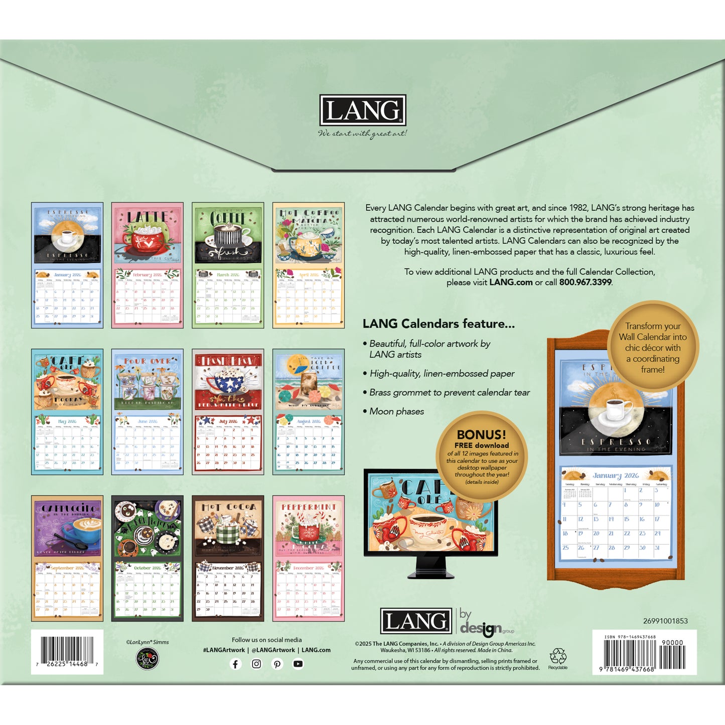 Coffee 2026 Wall Calendar