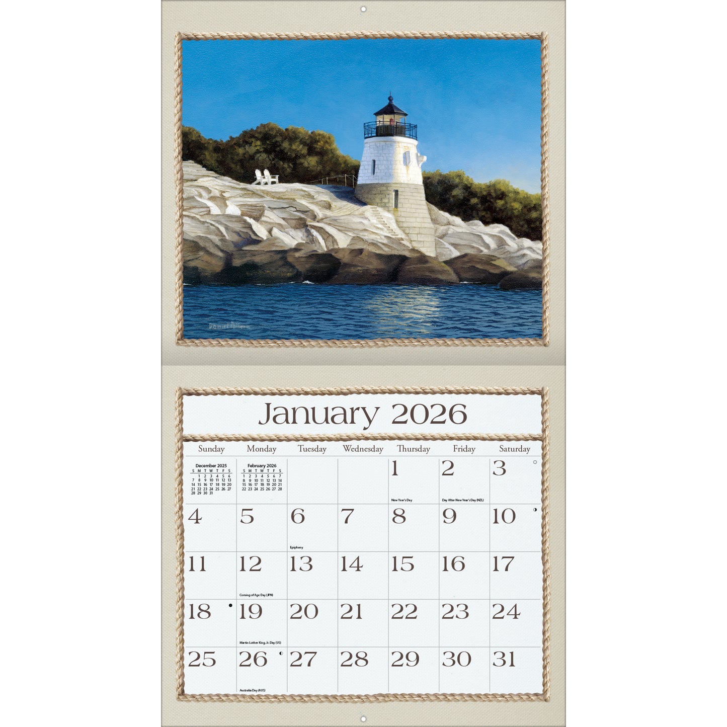 Seaside 2026 Wall Calendar