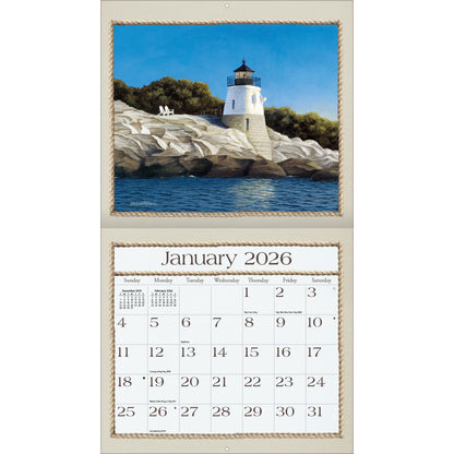 Seaside 2026 Wall Calendar