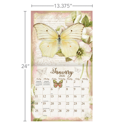 Butterflies 2026 Wall Calendar