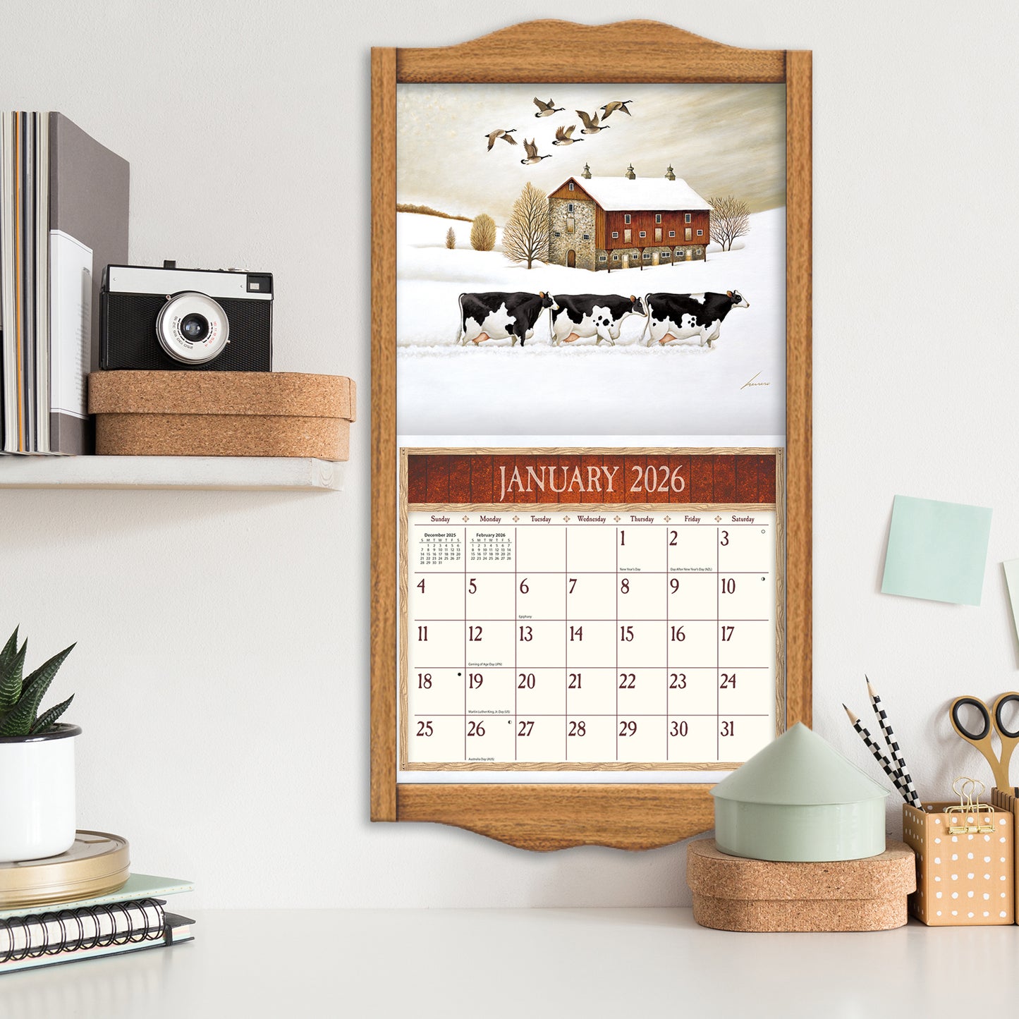 Cows Cows Cows 2026 Wall Calendar