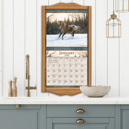 Horses in the Mist 2026 Wall Calendar