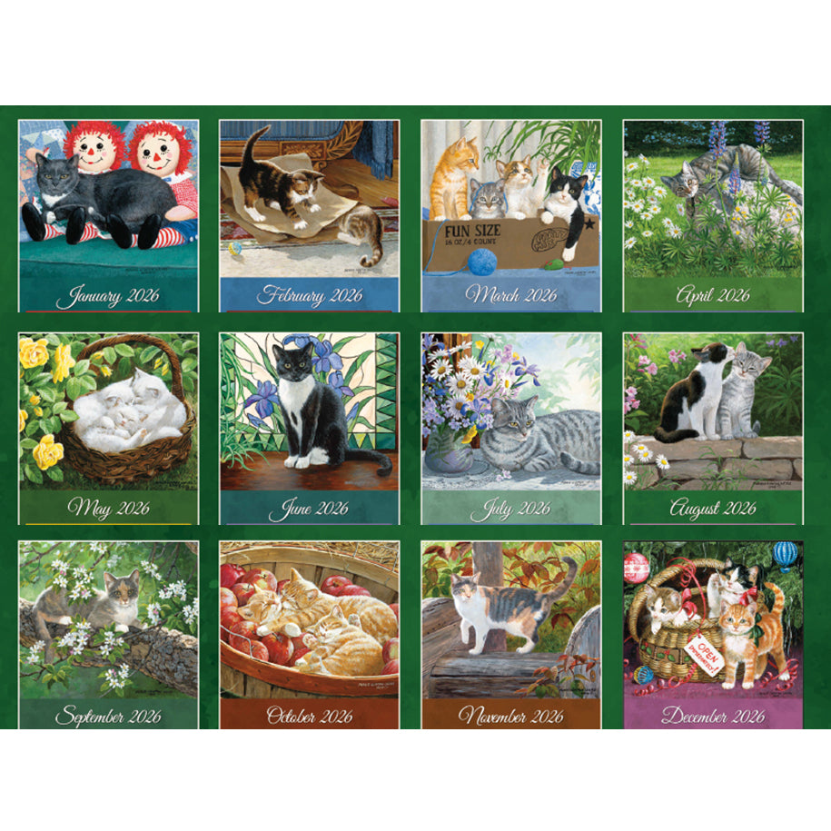 Love of Cats 2026 Wall Calendar