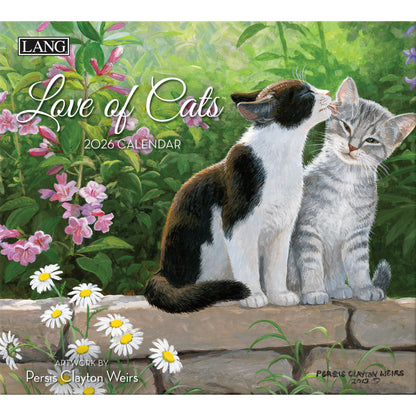 Love of Cats 2026 Wall Calendar