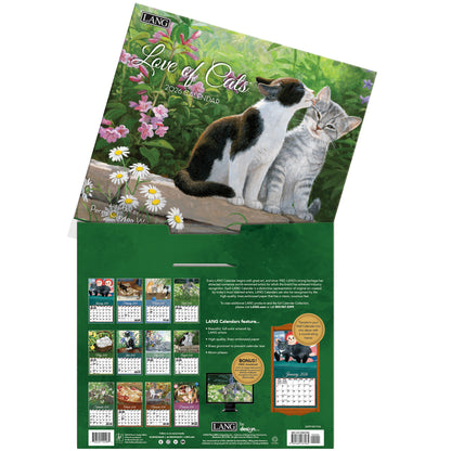 Love of Cats 2026 Wall Calendar