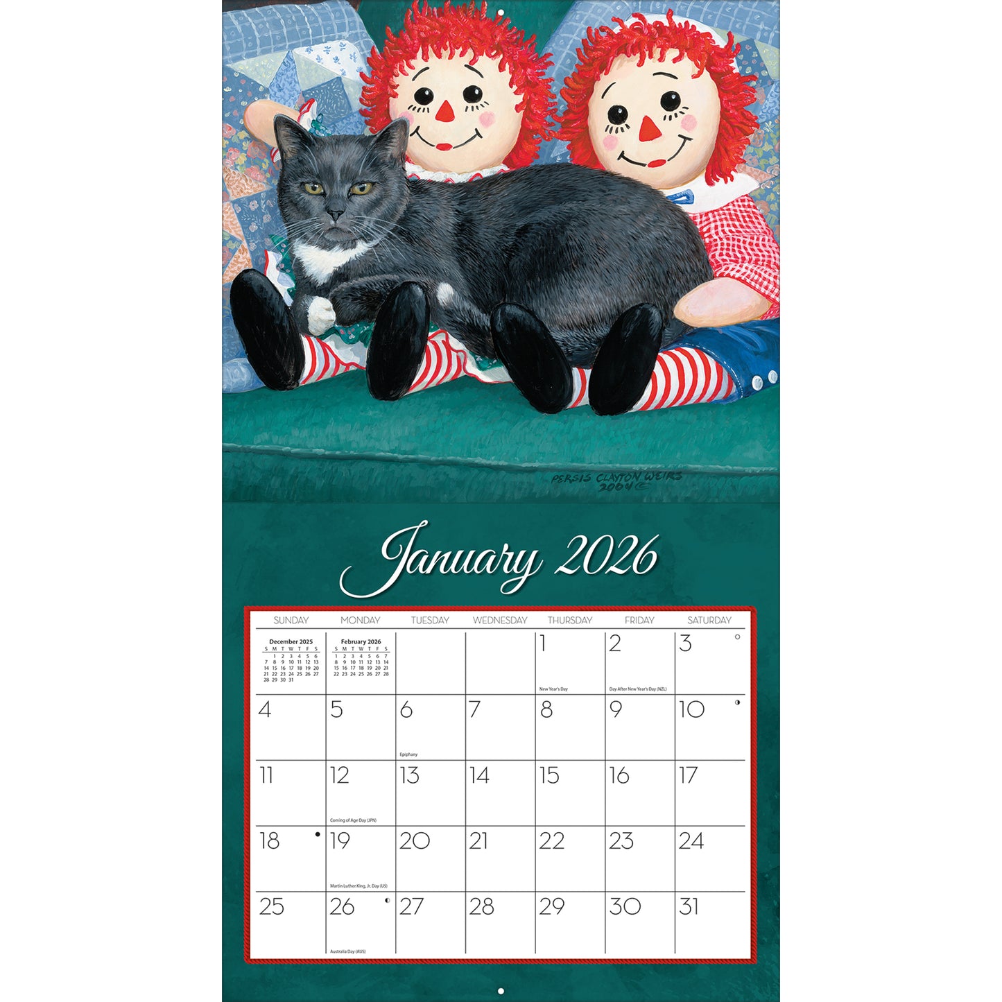 Love of Cats 2026 Wall Calendar