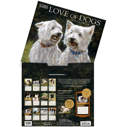 Love of Dogs 2026 Wall Calendar