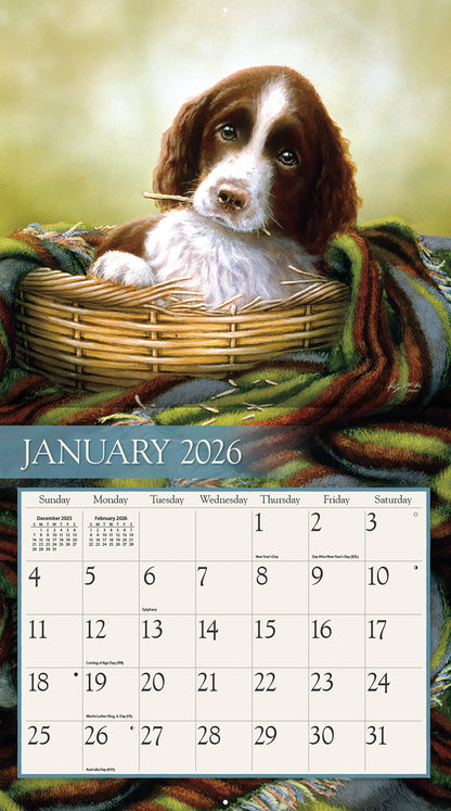 Love of Dogs 2026 Wall Calendar