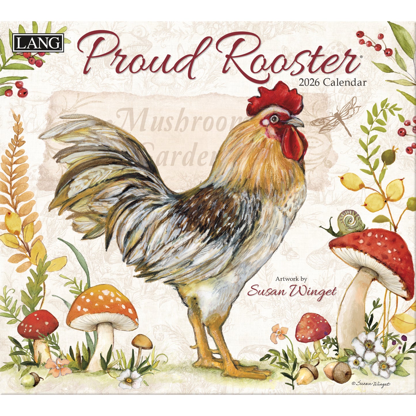 Proud Rooster 2026 Wall Calendar