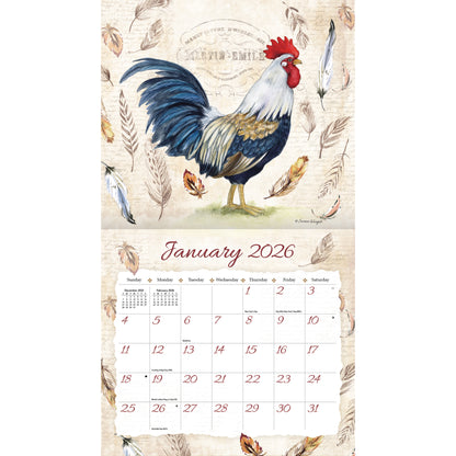 Proud Rooster 2026 Wall Calendar
