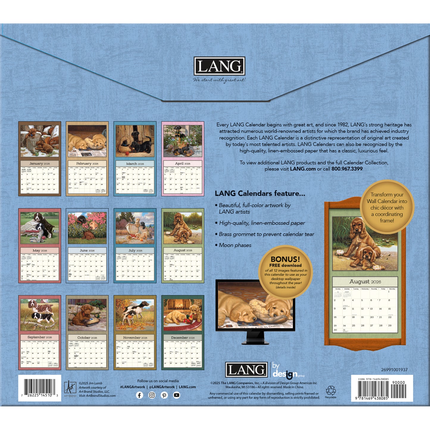 Puppy 2026 Wall Calendar
