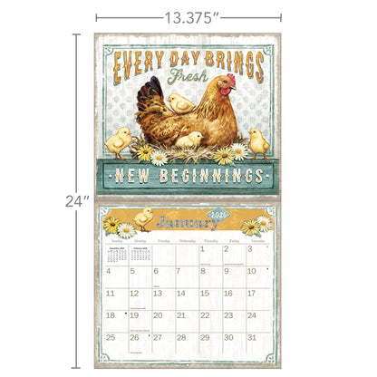 Farmhouse 2026 Wall Calendar