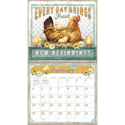 Farmhouse 2026 Wall Calendar