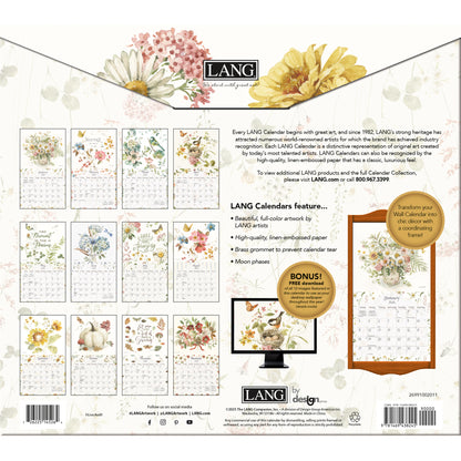 Watercolor Seasons 2026 Wall Calendar