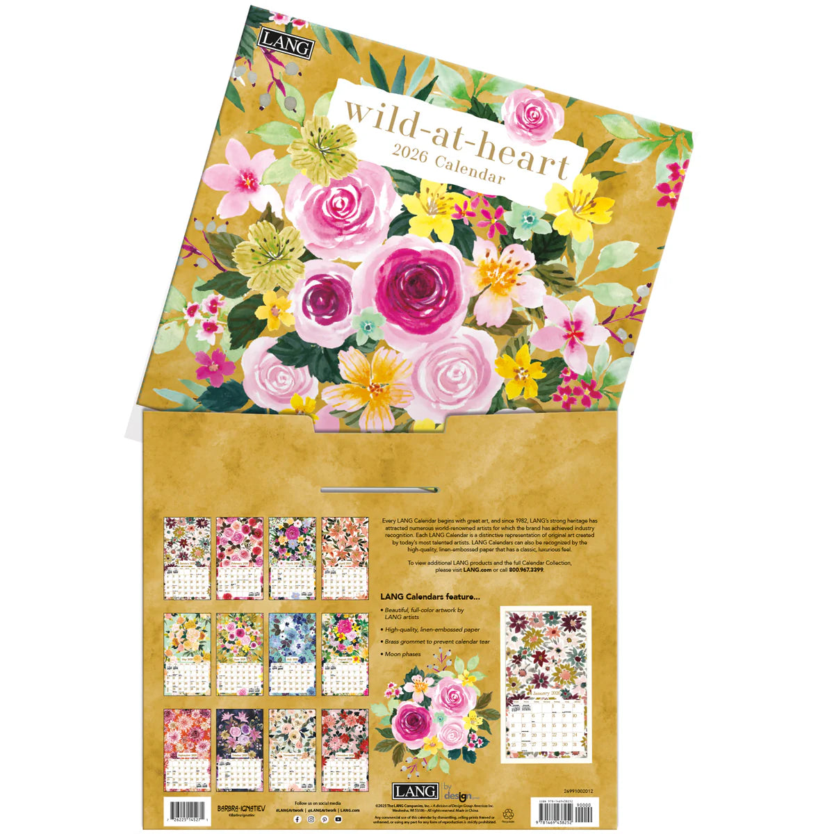 Wild at Heart 2026 Wall Calendar