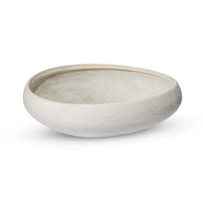 Oslo Reactive Ivory Shallow Bowl
